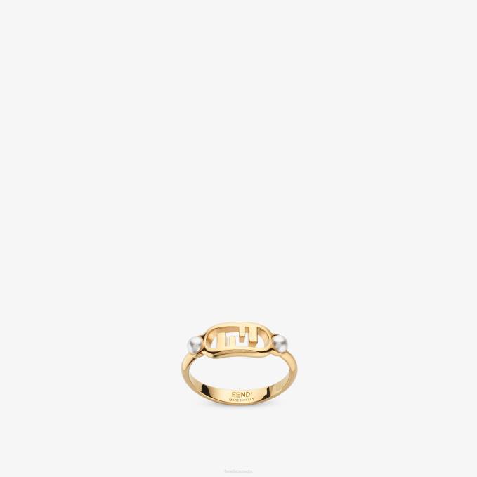 Women O'Lock Ring Ring Gold Fendi Jewelry 6RHH1709