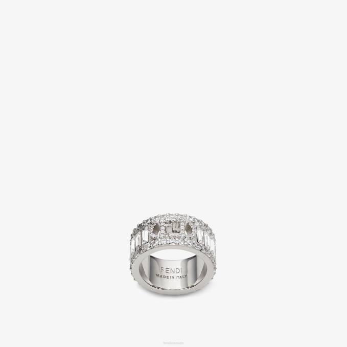 Women O'Lock Ring Ring Silver Fendi Jewelry 6RHH1697