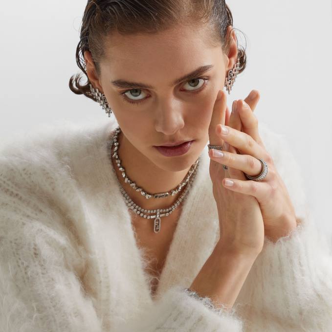 Women O'Lock Ring Ring Silver Fendi Jewelry 6RHH1697