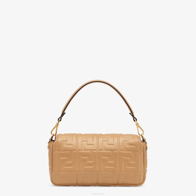 Women Baguette Leather Bag Beige Fendi Accessories 6RHH748