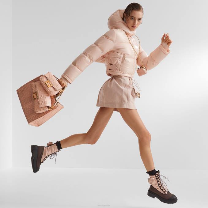 Women Baguette Mini Nappa Leather Bag Pink Fendi Accessories 6RHH814