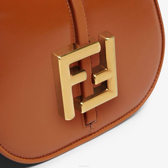 Women C'Mon Mini Leather Bag Brown Fendi Accessories 6RHH536