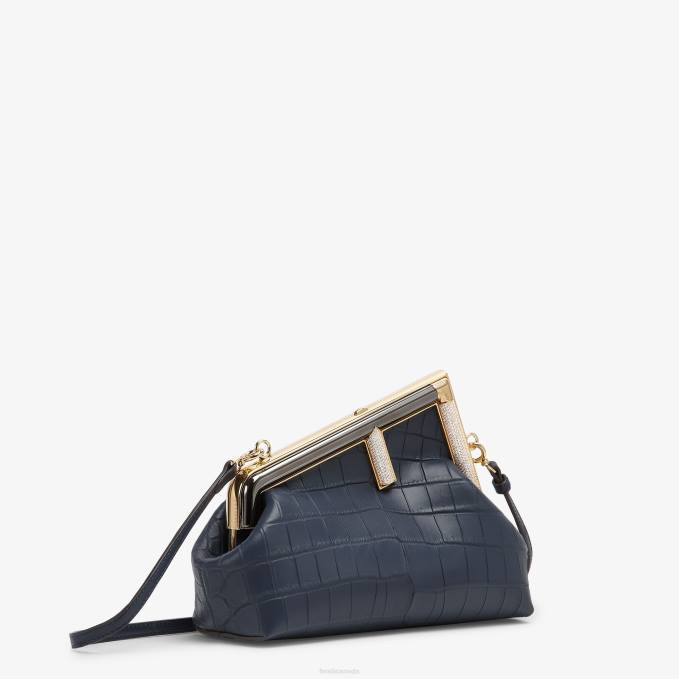 Women Crocodile Bag Blue Fendi Accessories 6RHH776