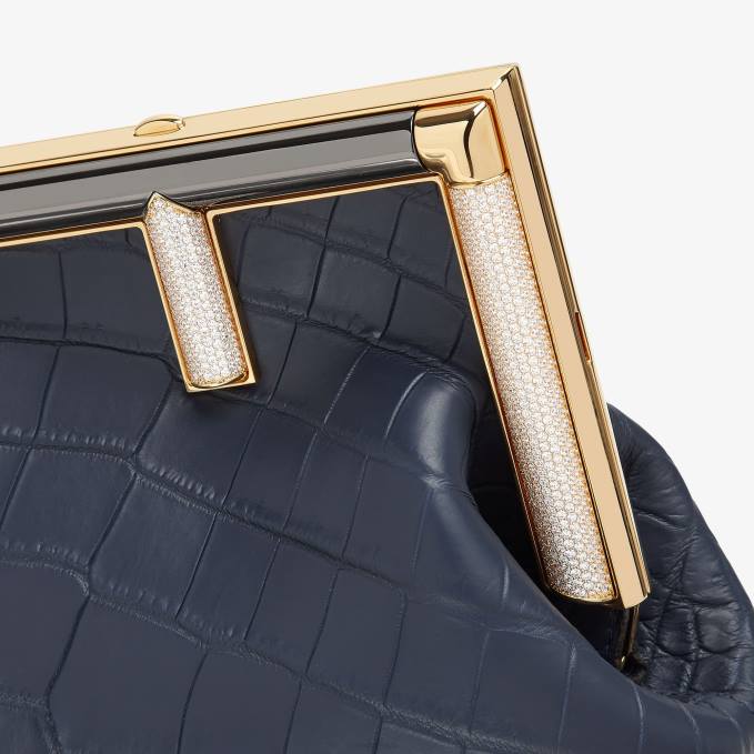 Women Crocodile Bag Blue Fendi Accessories 6RHH776