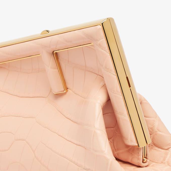 Women Crocodile Leather Bag Pink Fendi Accessories 6RHH890