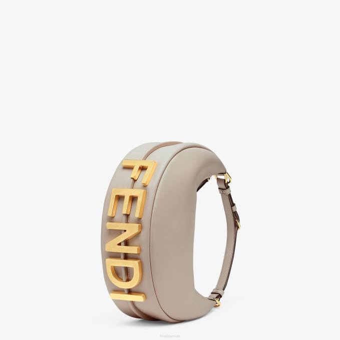 Women Dove Leather Bag Gray Fendi Accessories 6RHH541