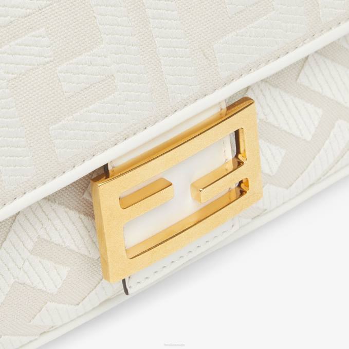 Women FF Canvas Bag White Fendi Accessories 6RHH771