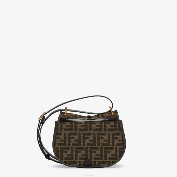 Women FF Jacquard Fabric Bag Brown Fendi Accessories 6RHH519