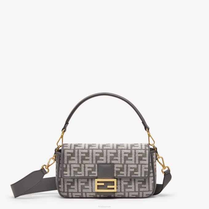 Women FF Tapestry Fabric Bag Gray Fendi Accessories 6RHH836