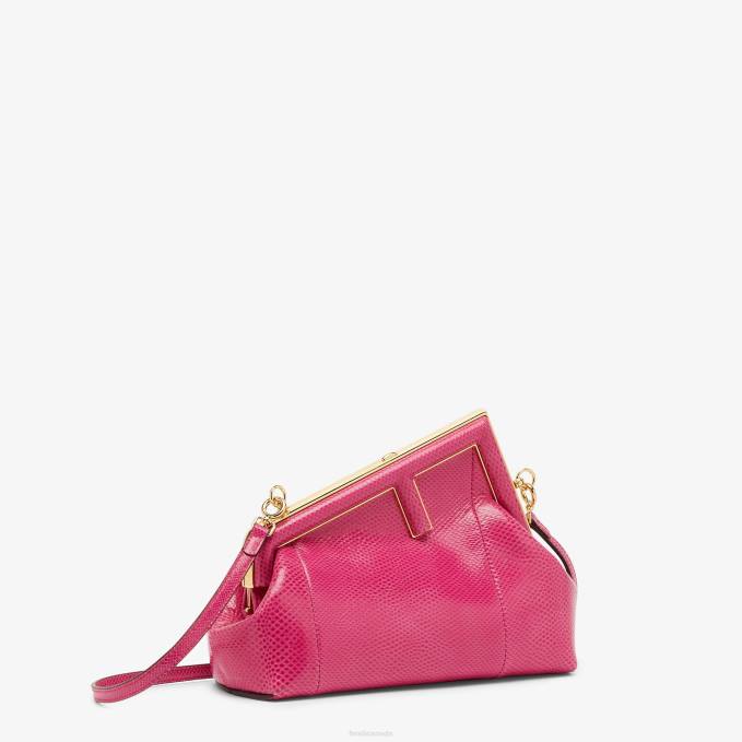 Women Fuchsia Karung Bag Pink Fendi Accessories 6RHH662