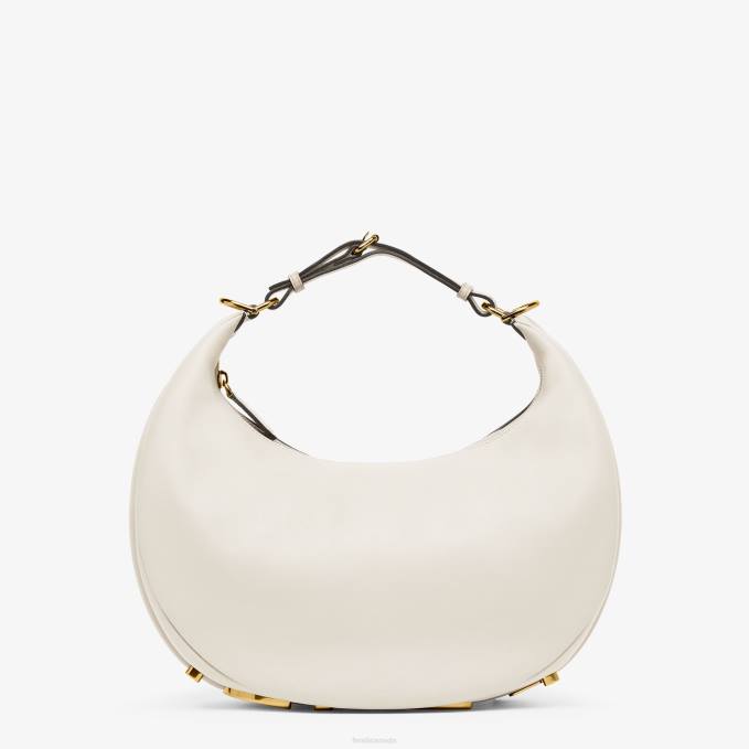 Women Graphy Medium Leather Bag White Fendi Accessories 6RHH571