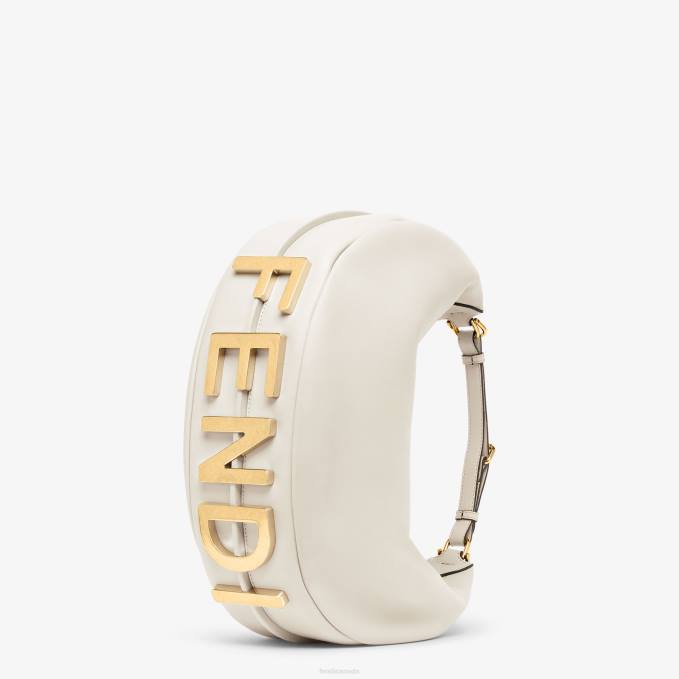 Women Graphy Medium Leather Bag White Fendi Accessories 6RHH571