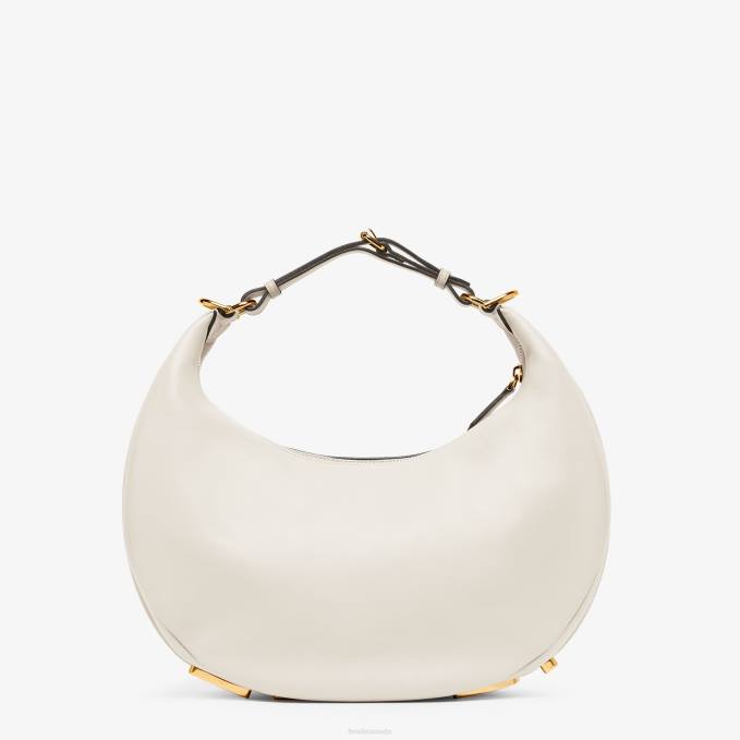 Women Graphy Medium Leather Bag White Fendi Accessories 6RHH571