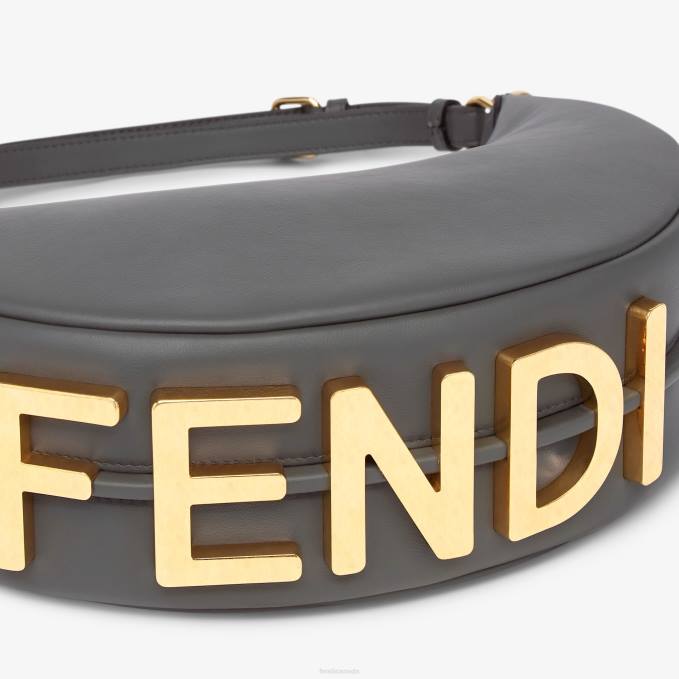 Women Graphy Small Leather Bag Gray Fendi Accessories 6RHH832