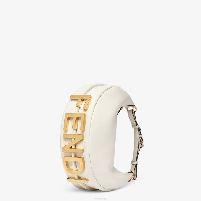 Women Graphy Small Leather Bag White Fendi Accessories 6RHH570