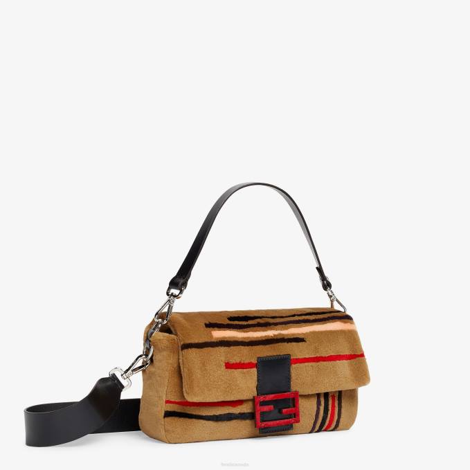 Women Inlaid Mink Bag Brown Fendi Accessories 6RHH838