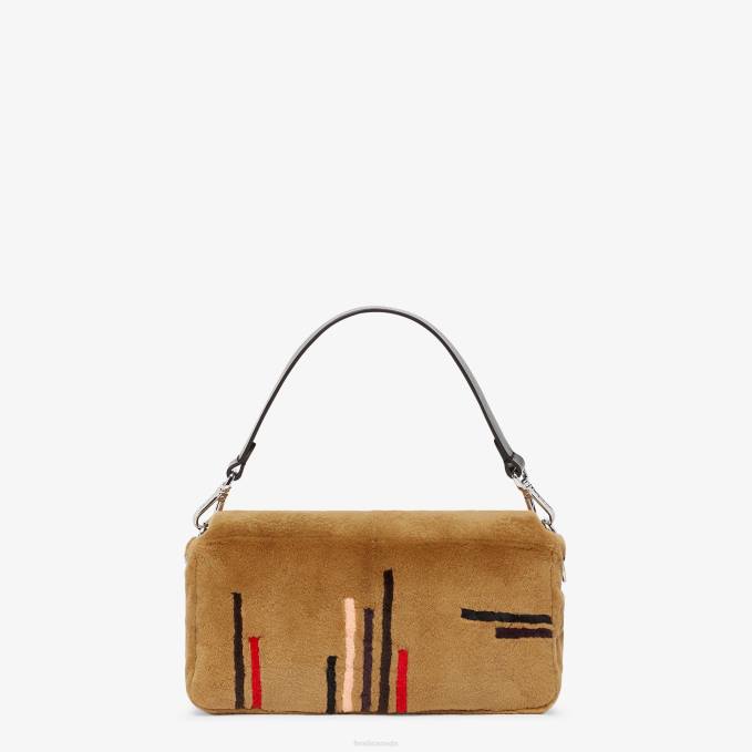 Women Inlaid Mink Bag Brown Fendi Accessories 6RHH838