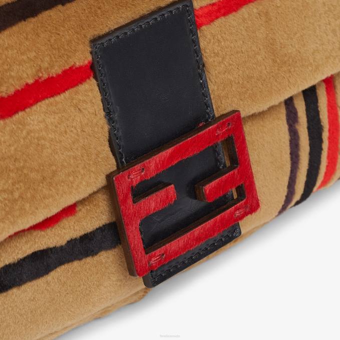 Women Inlaid Mink Bag Brown Fendi Accessories 6RHH838