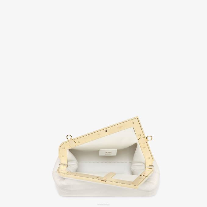 Women Laque Crocodile Leather Bag White Fendi Accessories 6RHH907