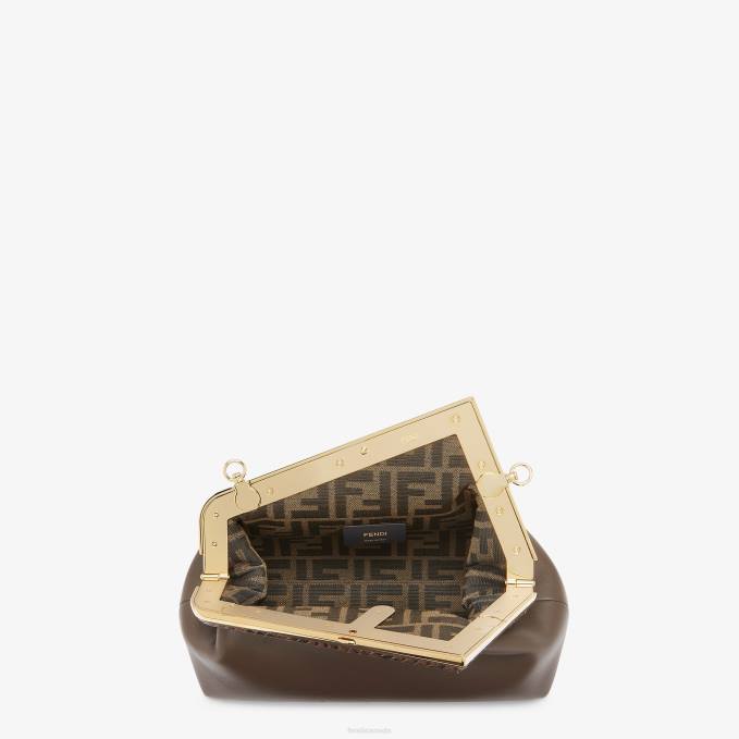 Women Leather And Python Bag Brown Fendi Accessories 6RHH765