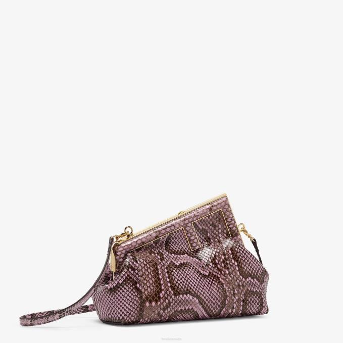 Women Lilac Python Bag Purple Fendi Accessories 6RHH902