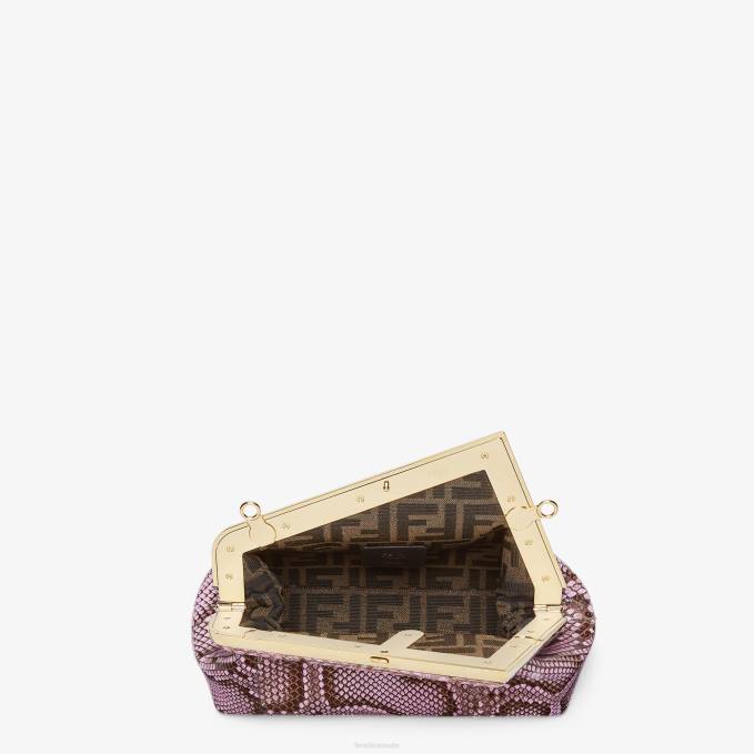 Women Lilac Python Bag Purple Fendi Accessories 6RHH902