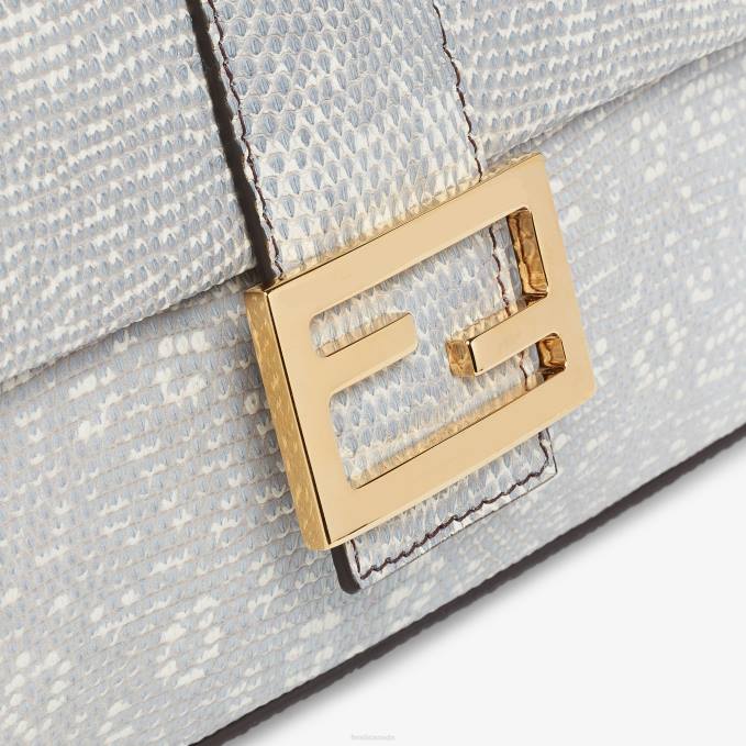 Women Lizard Leather Bag White Fendi Accessories 6RHH859