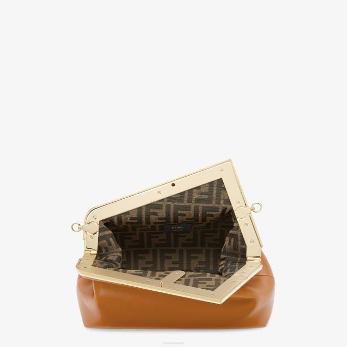 Women Midi Leather Bag Brown Fendi Accessories 6RHH574