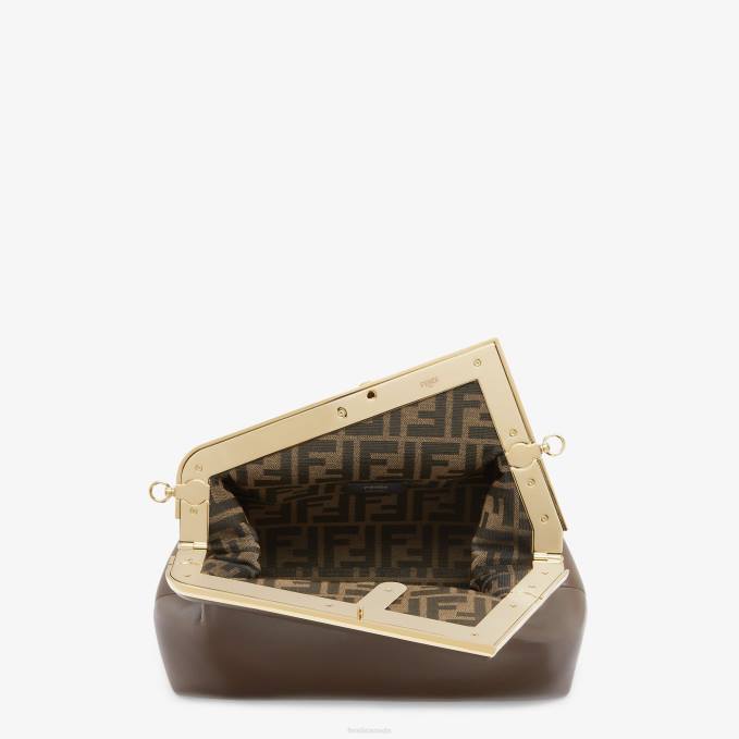 Women Midi Leather Bag Brown Fendi Accessories 6RHH766