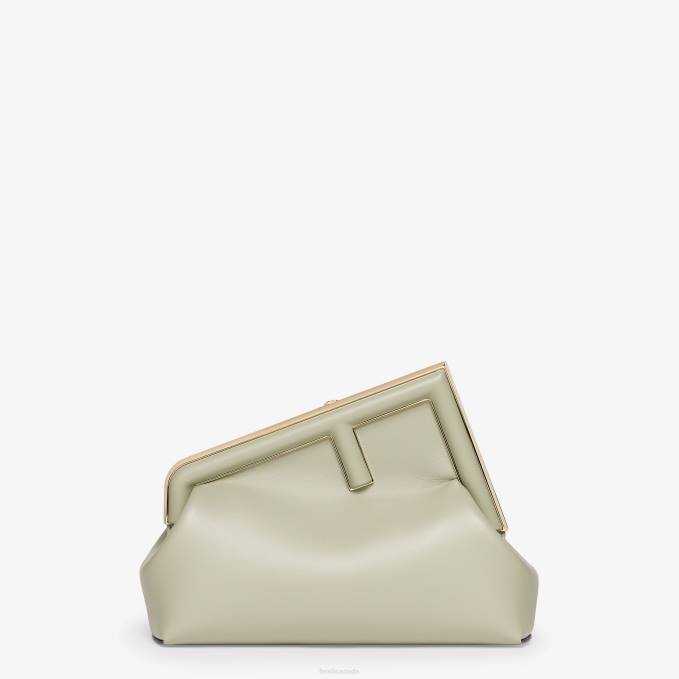 Women Midi Leather Bag Green Fendi Accessories 6RHH709