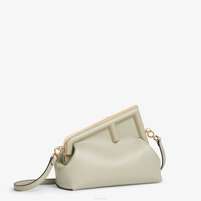 Women Midi Leather Bag Green Fendi Accessories 6RHH709