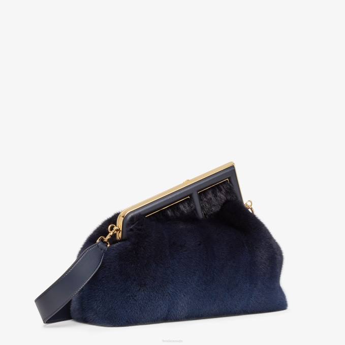 Women Mink Bag Blue Fendi Accessories 6RHH835