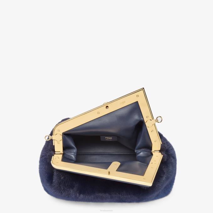 Women Mink Bag Blue Fendi Accessories 6RHH835
