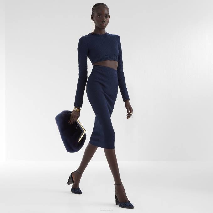 Women Mink Bag Blue Fendi Accessories 6RHH835