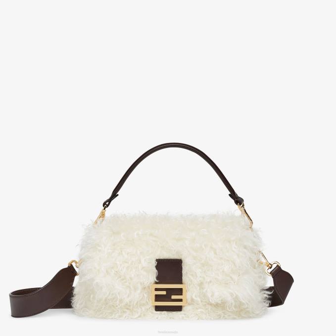 Women Mohair Wool Bag White Fendi Accessories 6RHH840