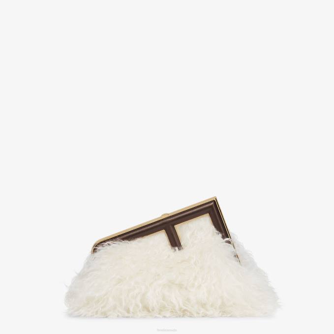 Women Mohair Wool Bag White Fendi Accessories 6RHH905