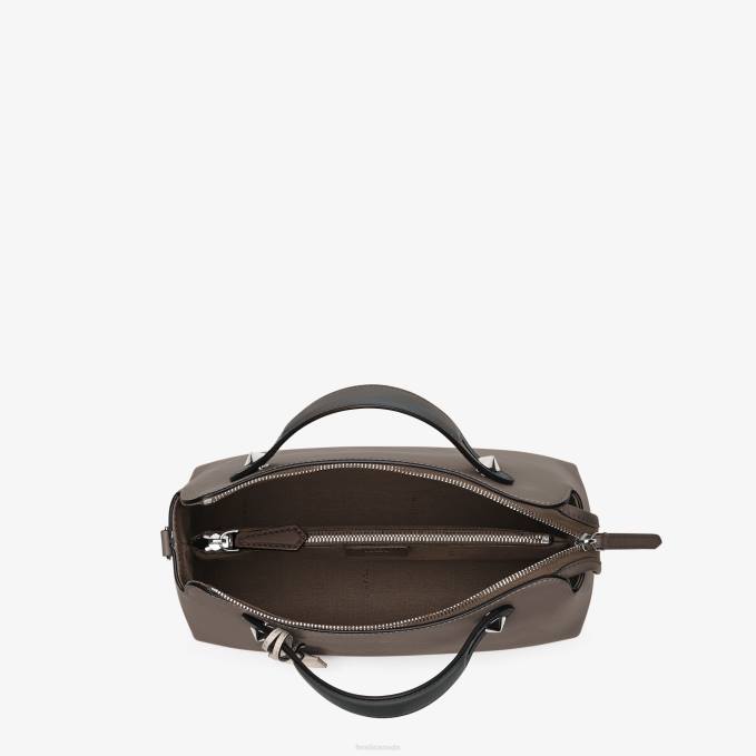 Women Multileather Boston Bag Brown Fendi Accessories 6RHH893