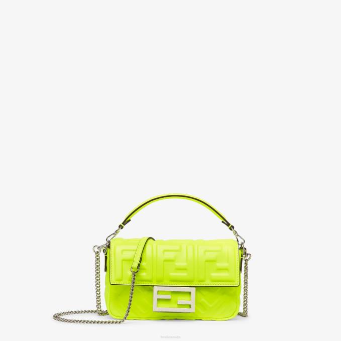 Women Neon Nappa Leather Bag Yellow Fendi Accessories 6RHH664