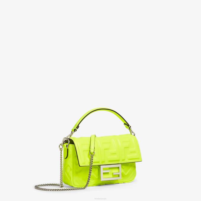 Women Neon Nappa Leather Bag Yellow Fendi Accessories 6RHH664