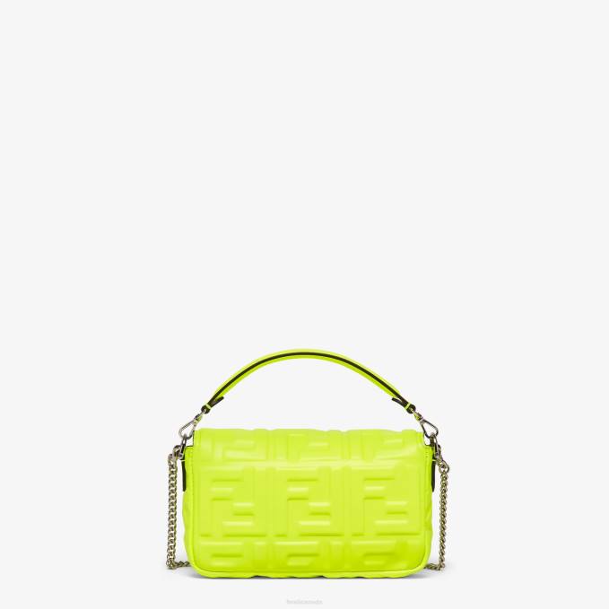 Women Neon Nappa Leather Bag Yellow Fendi Accessories 6RHH664