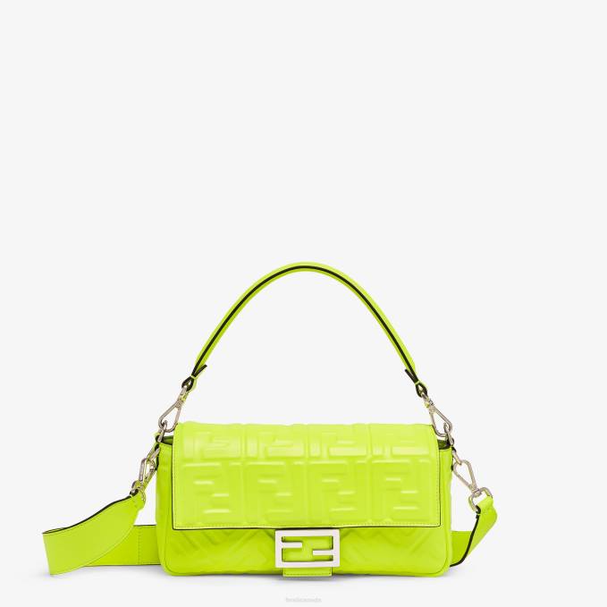 Women Neon Nappa Leather Bag Yellow Fendi Accessories 6RHH665