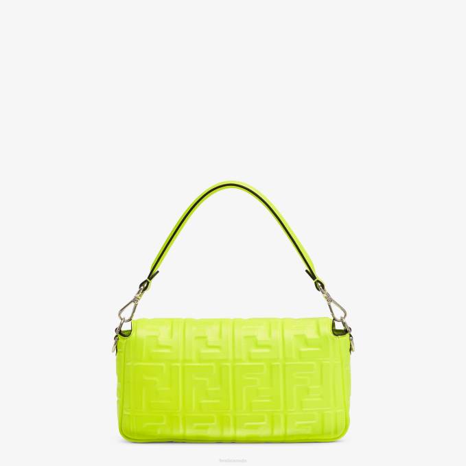 Women Neon Nappa Leather Bag Yellow Fendi Accessories 6RHH665