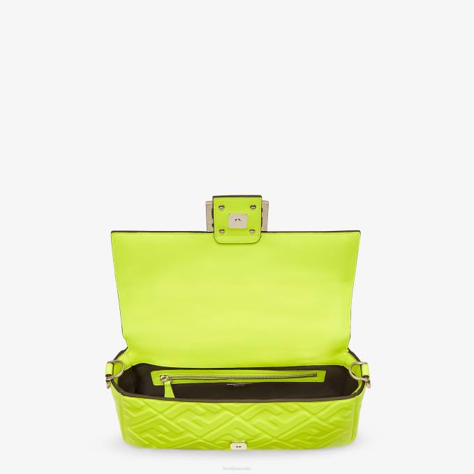 Women Neon Nappa Leather Bag Yellow Fendi Accessories 6RHH665