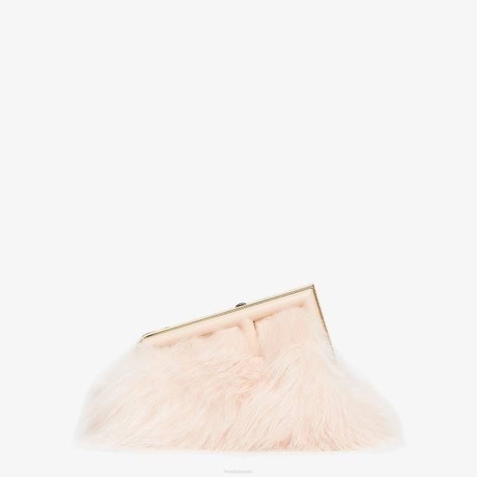 Women Pale Fox Fur Bag Pink Fendi Accessories 6RHH855