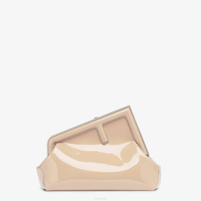 Women Patent Leather Bag Beige Fendi Accessories 6RHH703