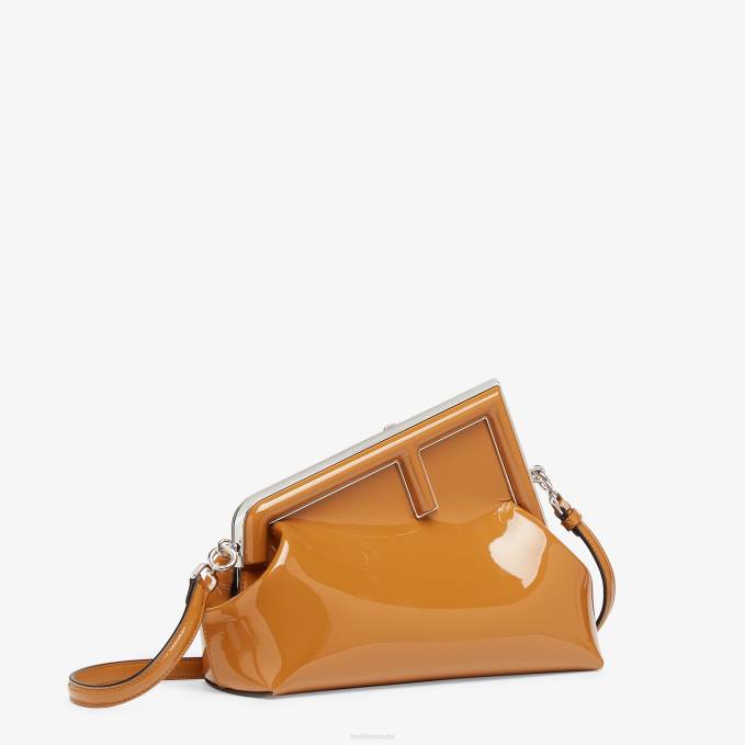 Women Patent Leather Bag Brown Fendi Accessories 6RHH741