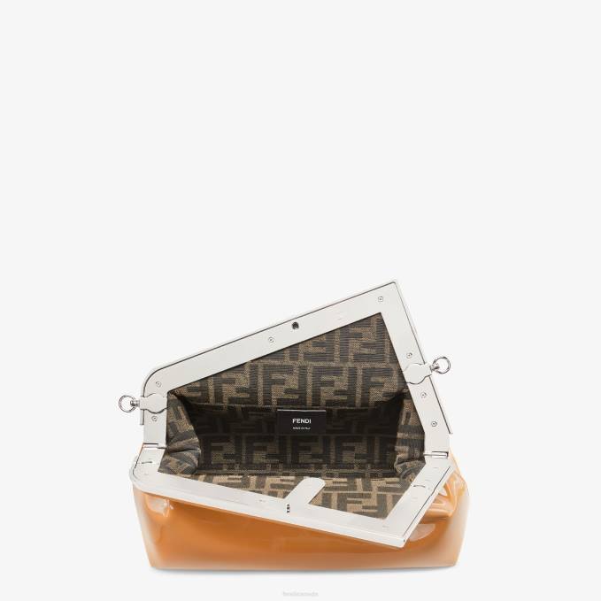 Women Patent Leather Bag Brown Fendi Accessories 6RHH741