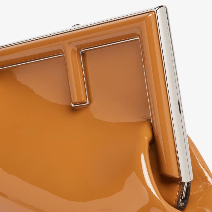 Women Patent Leather Bag Brown Fendi Accessories 6RHH741
