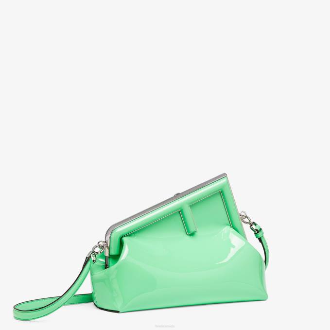 Women Patent Leather Bag Green Fendi Accessories 6RHH711