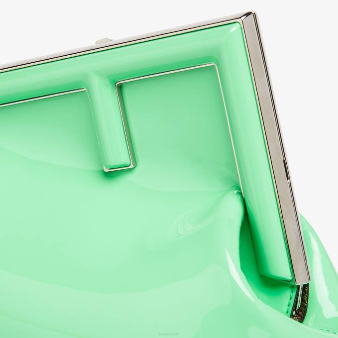 Women Patent Leather Bag Green Fendi Accessories 6RHH711